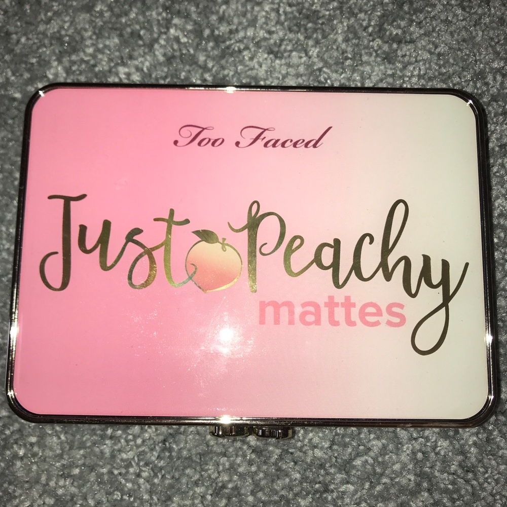 authentic Too Faced Just Peachy Mattes palette